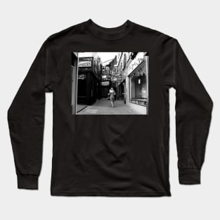 chapel walk sheffield mono print Long Sleeve T-Shirt